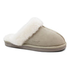 Minfot Fårskinnstofflor Slip-on Duved med sula Sand