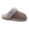 Minfot Fårskinnstofflor Slip-on Duved med sula Stone
