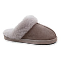 Minfot Fårskinnstofflor Slip-on Duved med sula Stone