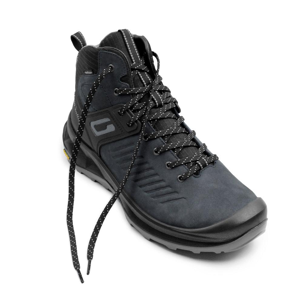 Minfot Granit Mid Kängor Unisex Vattenavvisande TEX Nubuck Svart