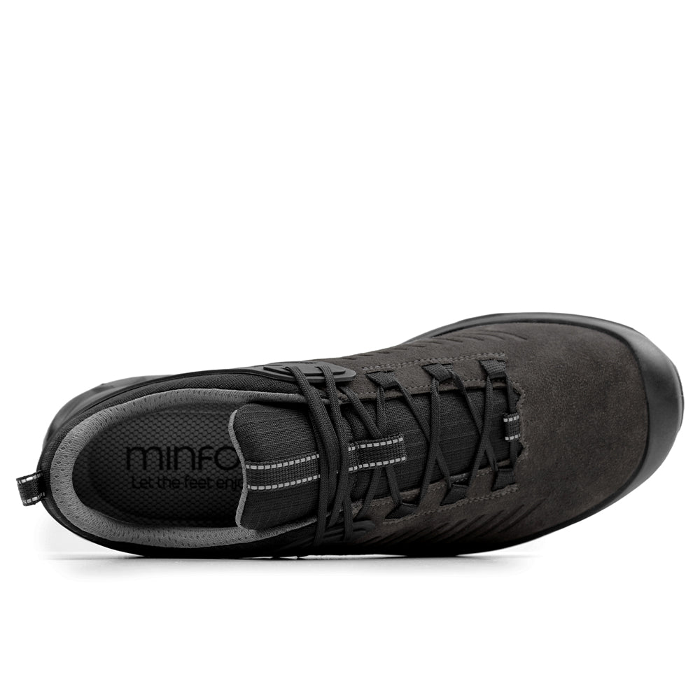 Minfot Granit Low Skor Unisex Vattenavvisande TEX Mocka Grå