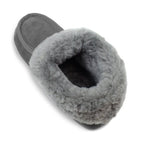 Minfot Fårskinnstofflor Hemse med sula Grafit Grå