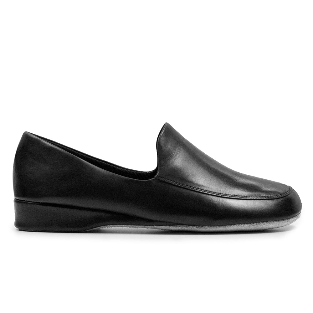 Minfot Herrtofflor Hans Läder Hälkappa Svart