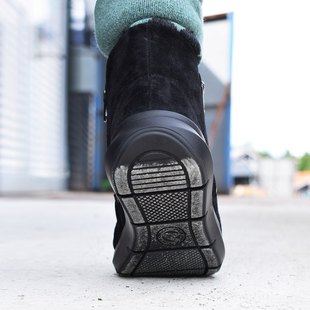 Minfot Lea Boots Stretch Dragkedja Svart