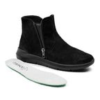 Minfot Lea Boots Stretch Dragkedja Svart