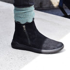 Minfot Lea Boots Stretch Dragkedja Svart