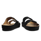 Minfot Luma Sandaalit Tarranauha Mokka Unisex Musta