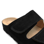 Minfot Luma Sandaalit Tarranauha Mokka Unisex Musta