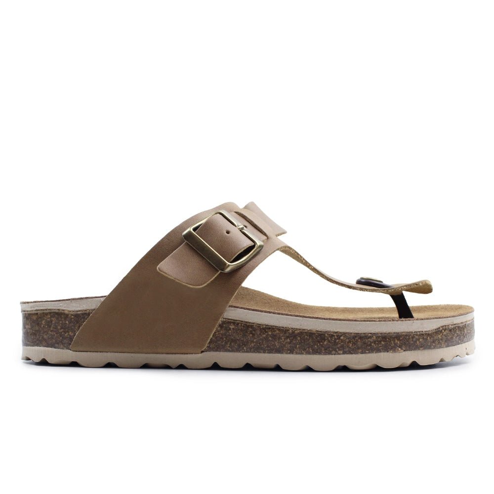 Minfot Noa Tåsandaler Läder Primo Soft Beige