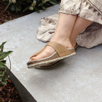Minfot Noa Varvassandaalit Nahka Primo Soft Beige