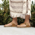 Minfot Noa Varvassandaalit Nahka Primo Soft Beige
