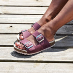 Minfot Sandaalit Primo Soft Ayo Nahka Bordeaux