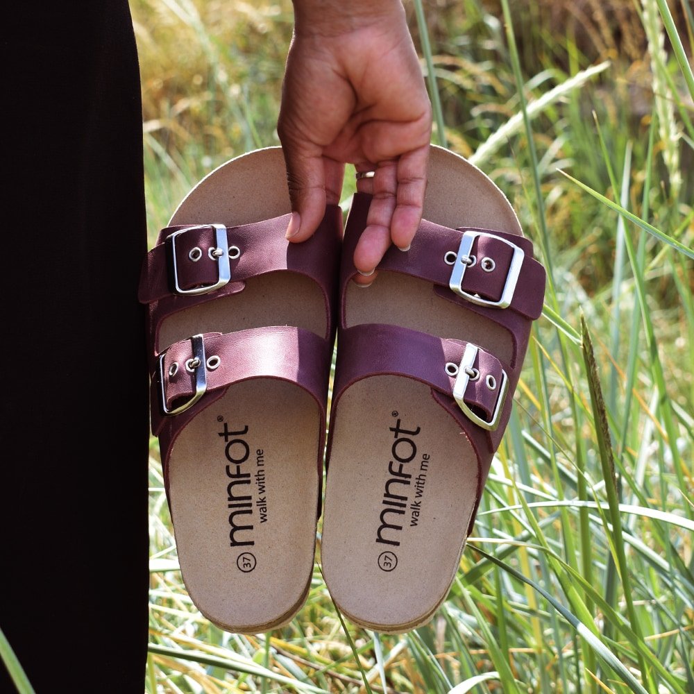 Minfot Sandaler Primo Soft Ayo Läder Bordeaux