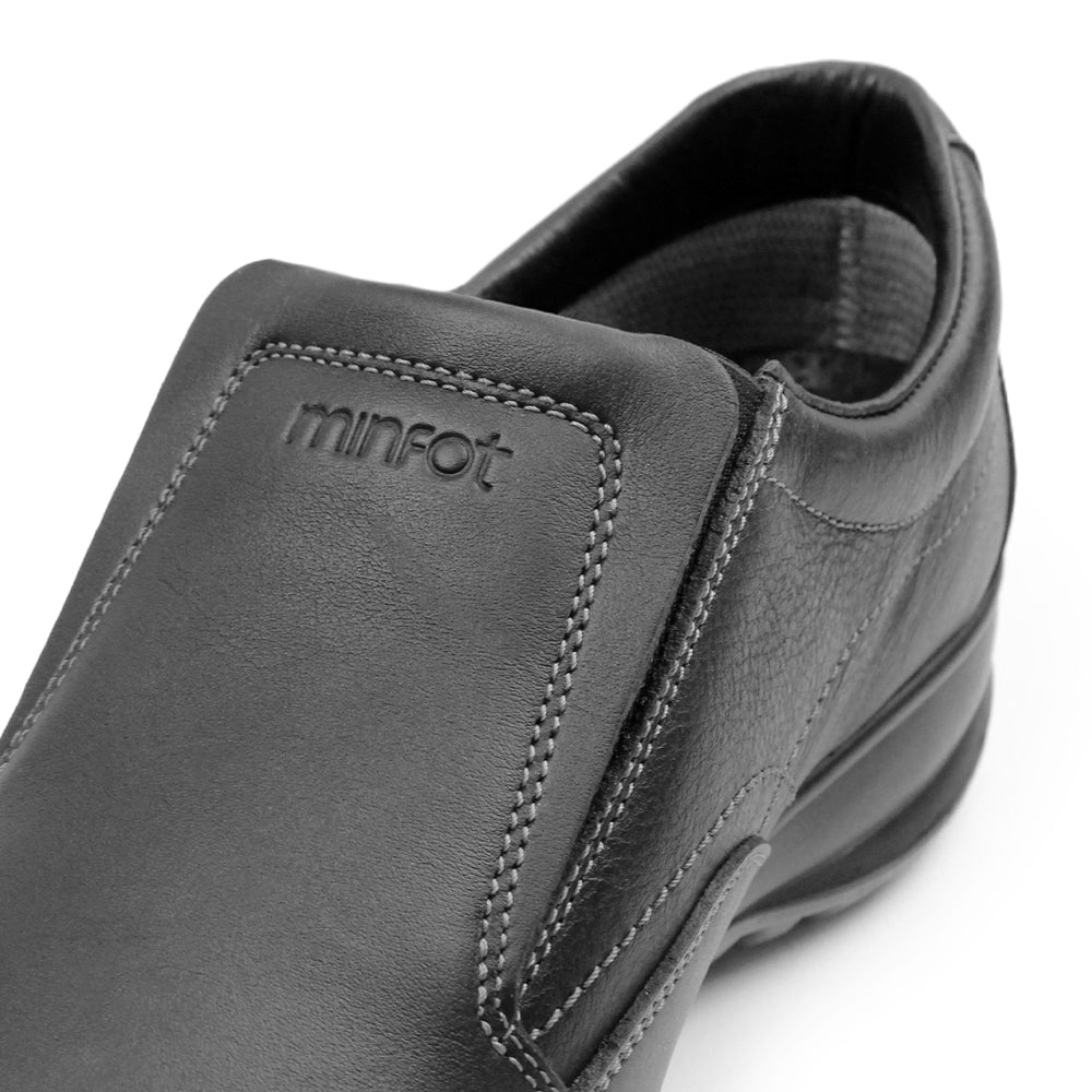 Minfot Rex Loafer Herr Vattenavvisande TEX Skinn Svart