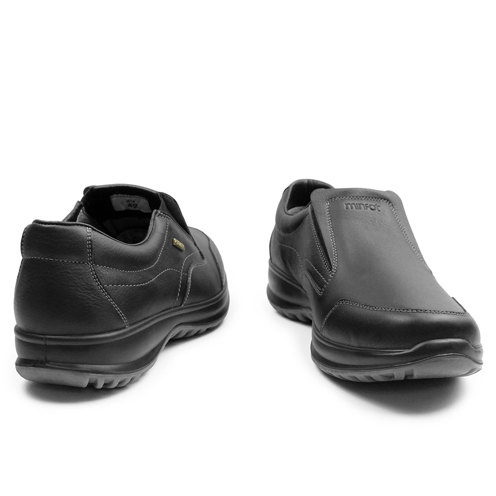 Minfot Rex Loafer Herr Vattenavvisande TEX Skinn Svart