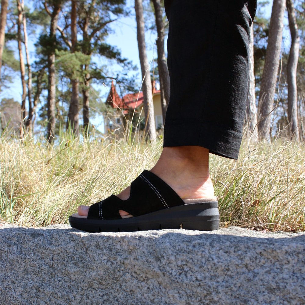 Minfot Sandal Komfort Maira Nubuck Svart