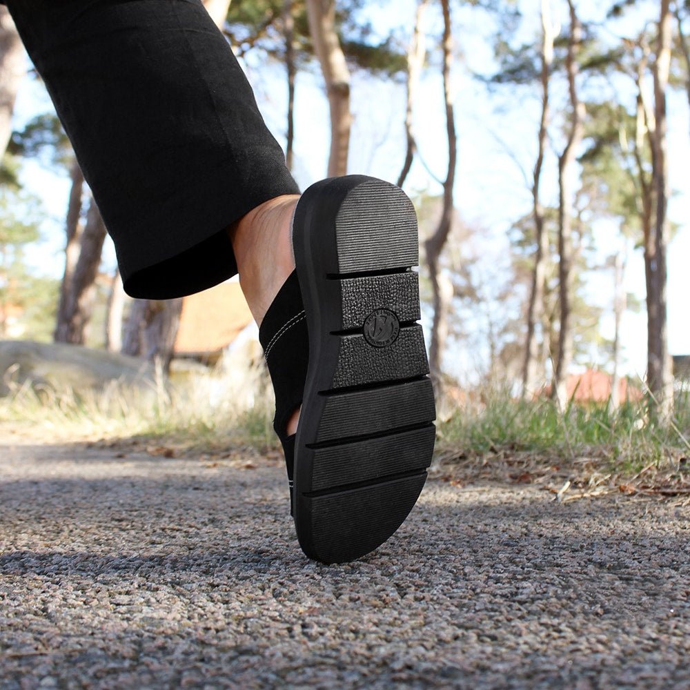 Minfot Sandal Komfort Maira Nubuck Svart