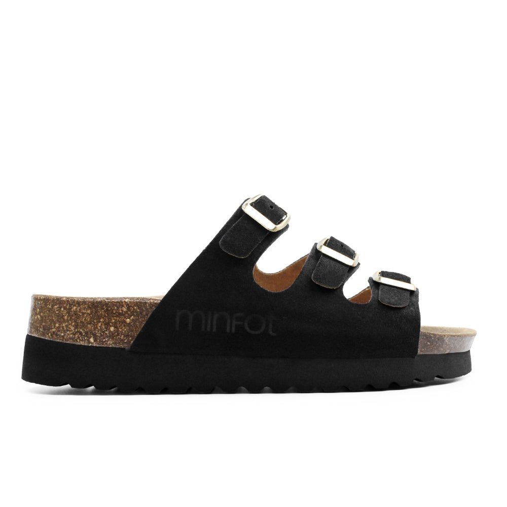 Minfot Sandal Mjuk Bio Nero Mocka