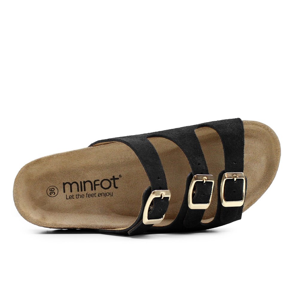 Minfot Sandal Mjuk Bio Nero Mocka