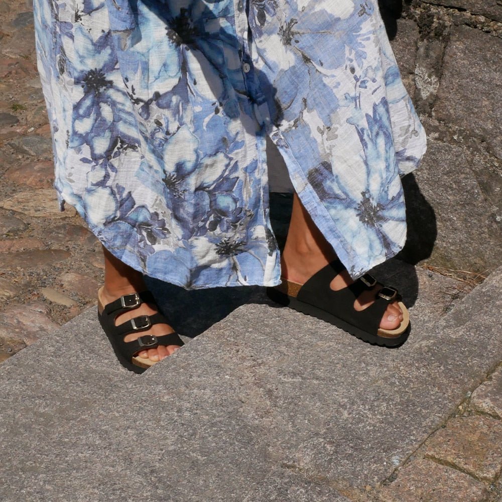 Minfot Sandal Mjuk Bio Nero Mocka