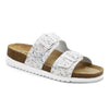 Minfot Sandaler Mjuk Bio Tropical Flowers Vit