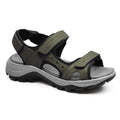 Minfot Sandhamn Sandaler Dam Nubuck Olivgrön
