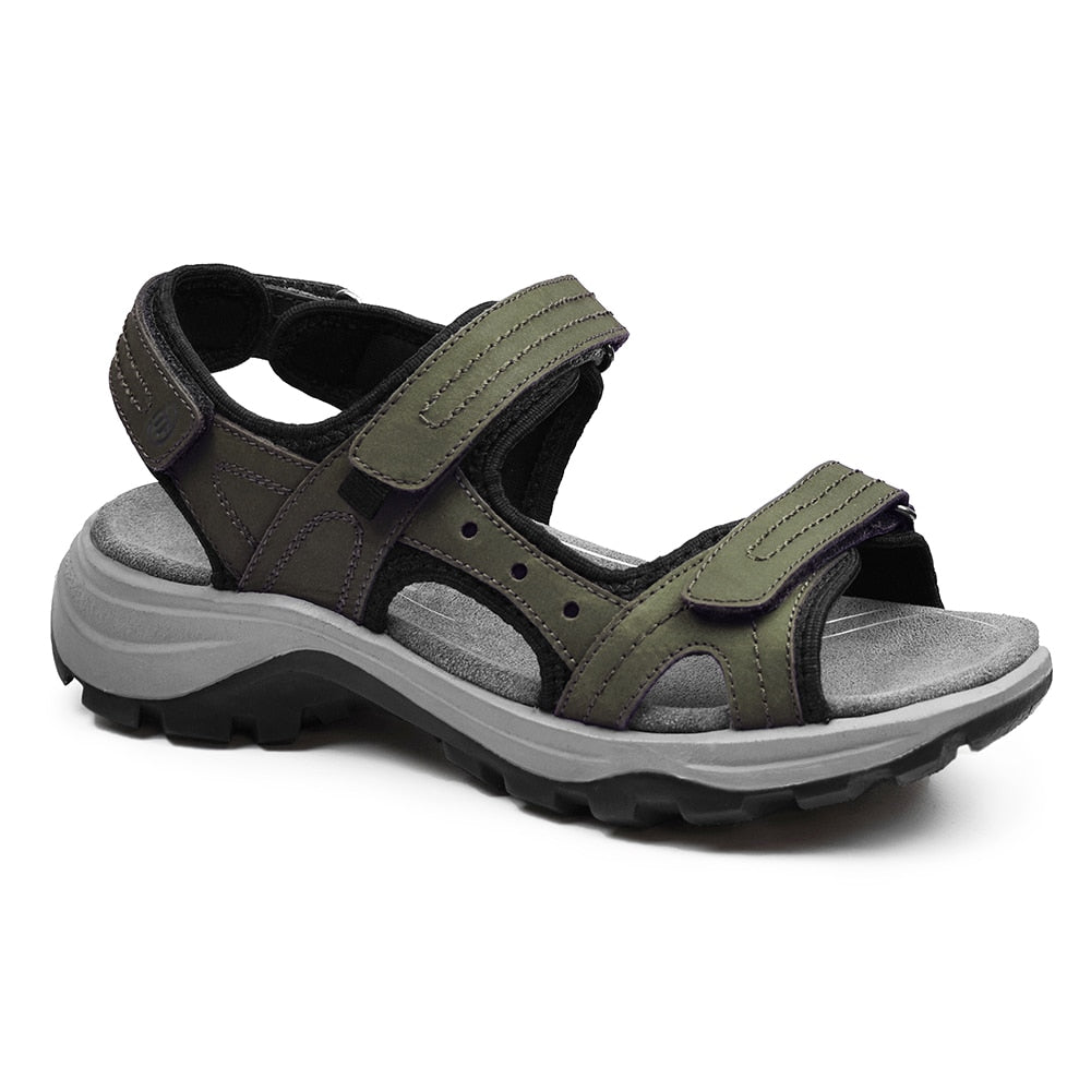 Minfot Sandhamn Sandaler Dam Nubuck Olivgrön