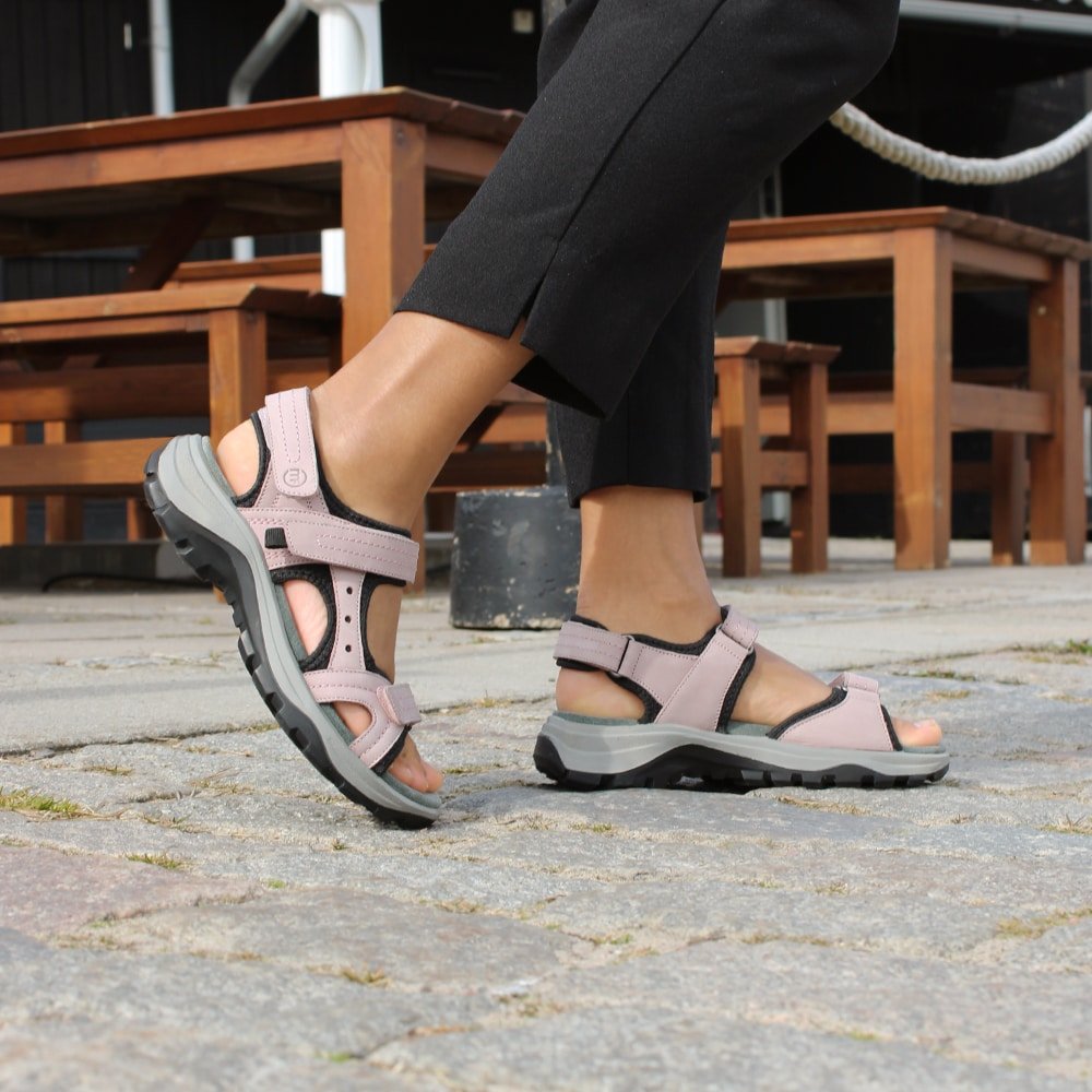 Minfot Sandhamn Sandaler Dam Nubuck Pink