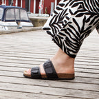 Minfot Softstep Sandaler Dam Biosandal 2-remmar Svart