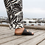Minfot Softstep Sandaler Dam Biosandal 2-remmar Svart