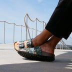 Minfot Softstep Sandaalit Naisten Biosandaali 2 hihnaa Tropical Glow Musta