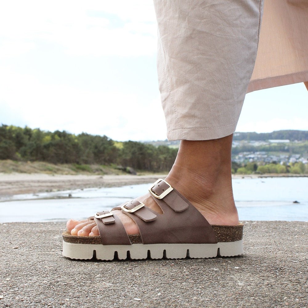 Minfot Upstep Lux Sandaler Dam Brun