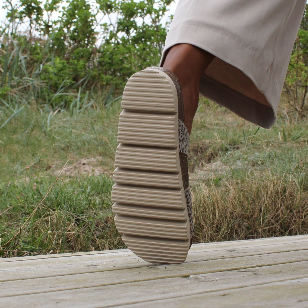 Minfot Upstep Lux Sandaler Dam Leopard Beige