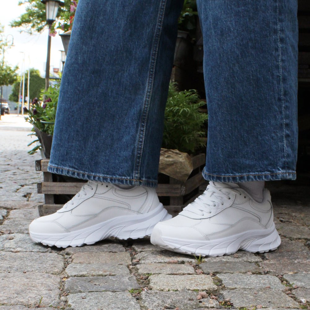 Minfot Sneaker Joy Dam Läder Vit