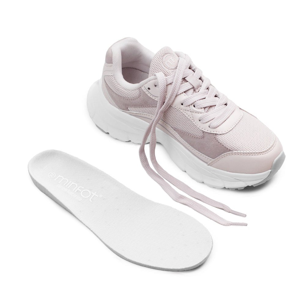 Minfot Sneaker Joy Dam Mesh Mocka Rosa