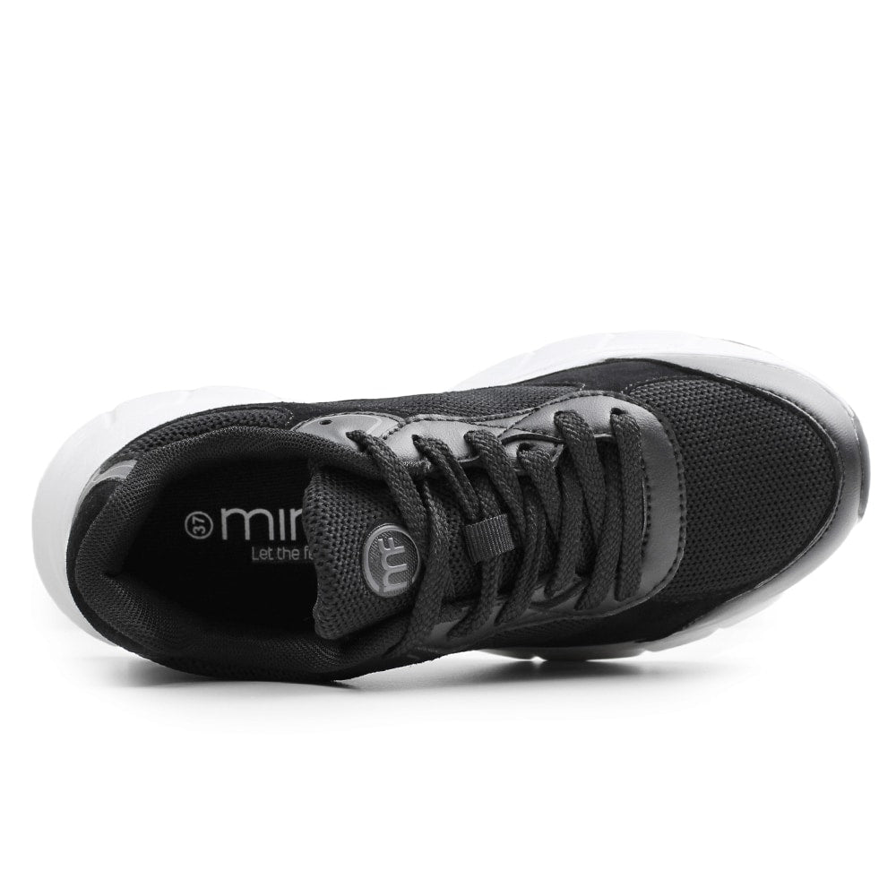 Minfot Sneaker Joy Mesh Mocka Svart Vit