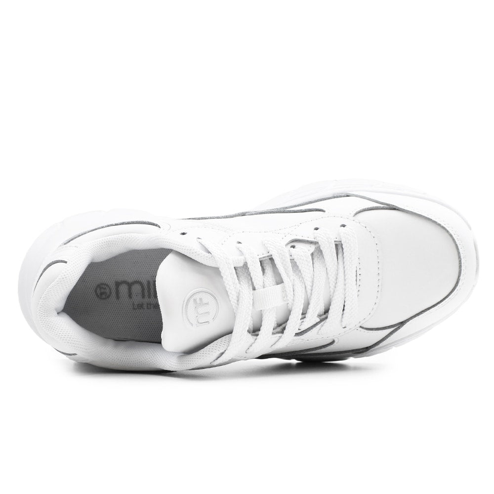 Minfot Sneaker Joy Dam Läder Vit