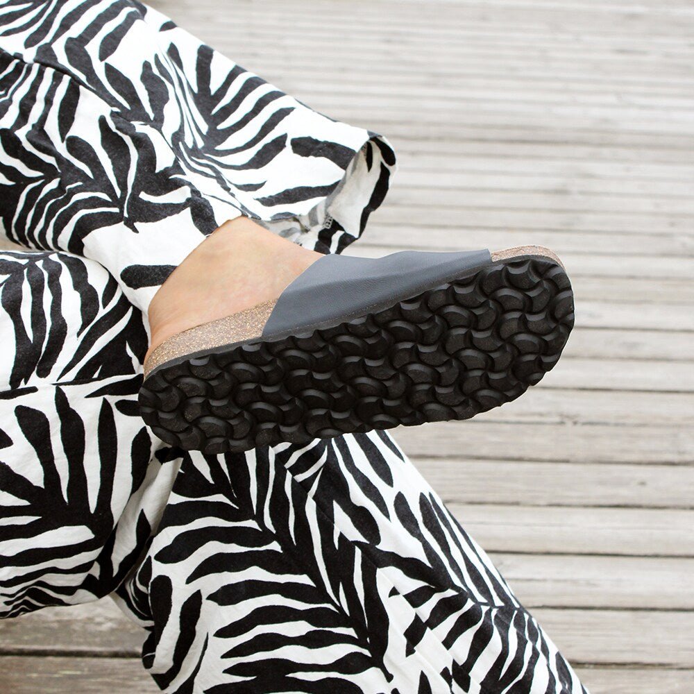 Minfot Softstep Sandaler Dam Biosandal 2-remmar Svart