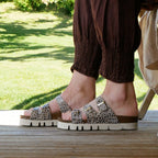 Minfot Upstep Lux Sandaler Dam Leopard Beige