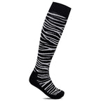 Minfot Tukisukat Bambu Zebra Mustat 1-pakkaus