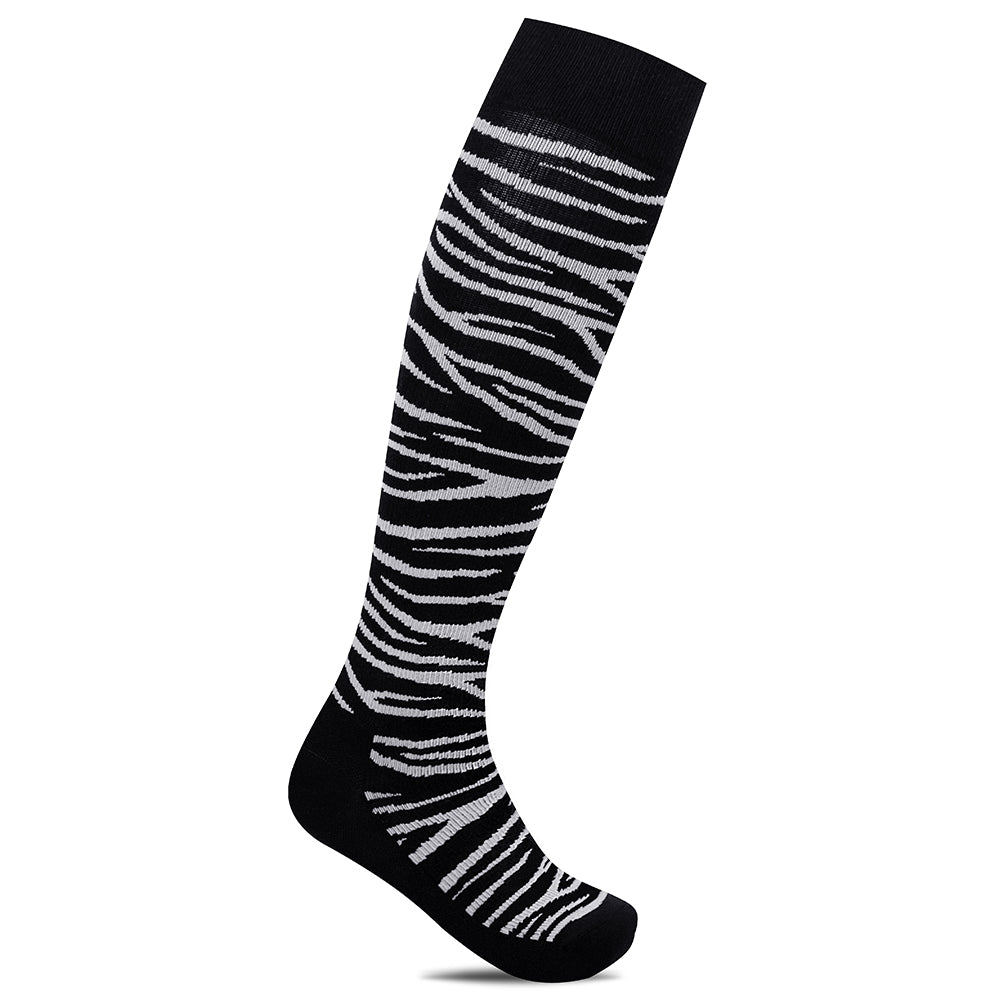 Minfot Tukisukat Bambu Zebra Mustat 1-pakkaus
