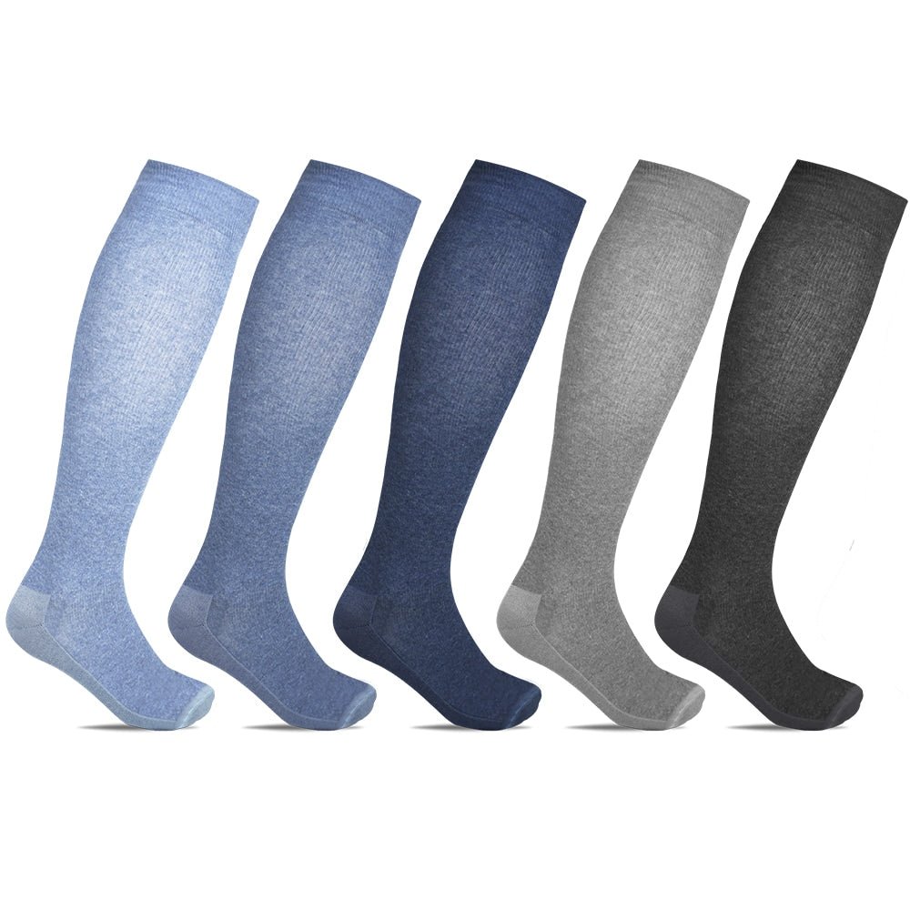 Minfot Stödstrumpor Bomull Eco Melange 5-pack