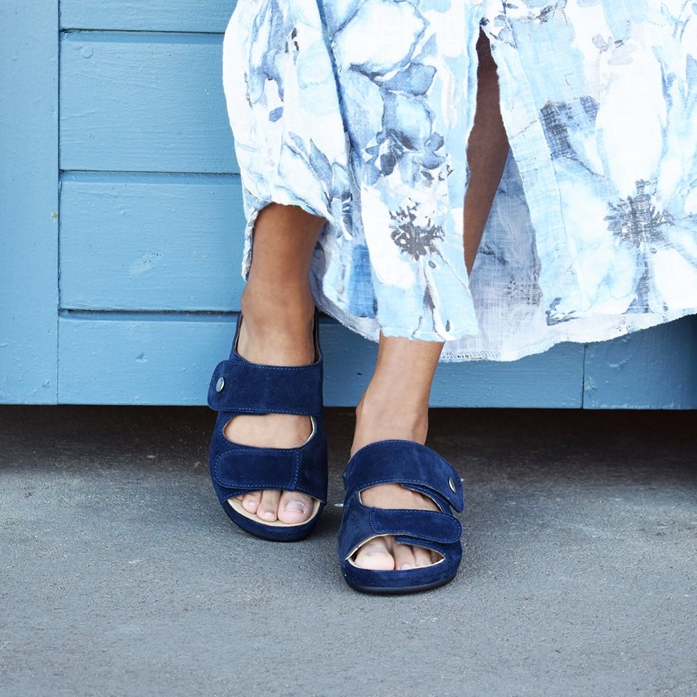 Minfot Sandaler Stretch Skagen Navy