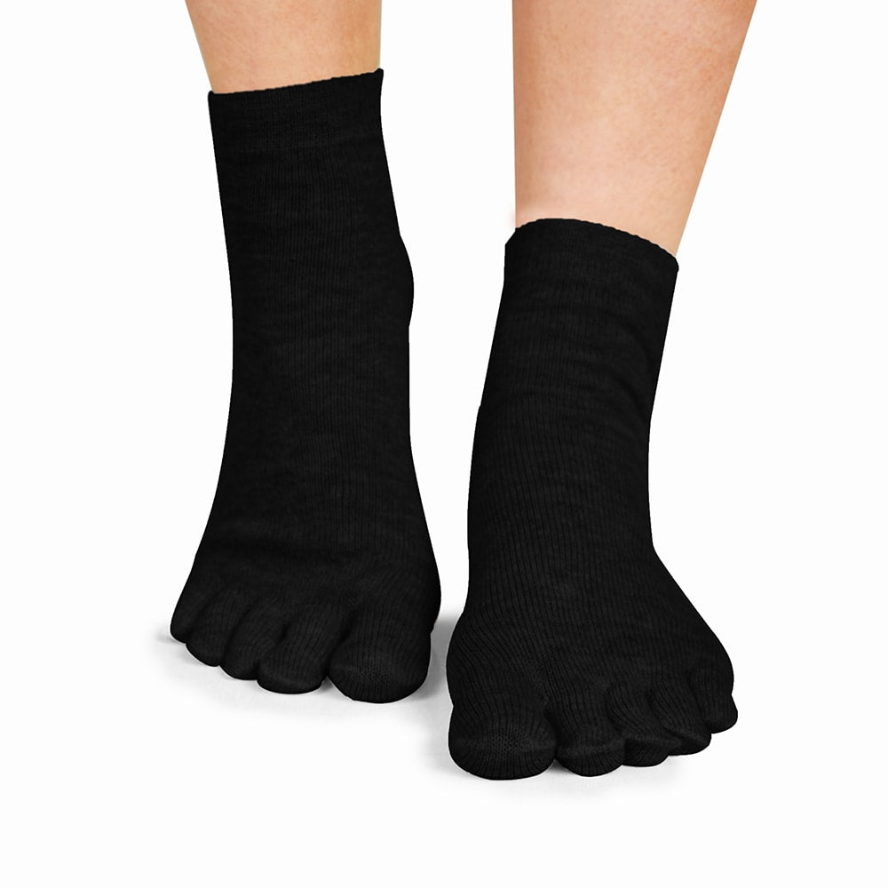 Minfot Tåstrumpor Merinoull Svart 1-pack