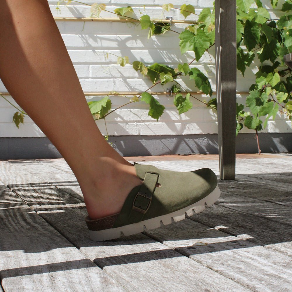 Minfot Upstep Dana Tofflor Dam Mocka Grön