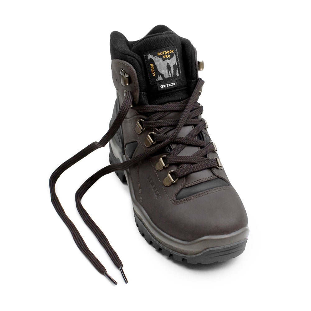 Minfot Trekker Vaelluskengät Unisex Vettä Hylkivä TEX Nahka Ruskea