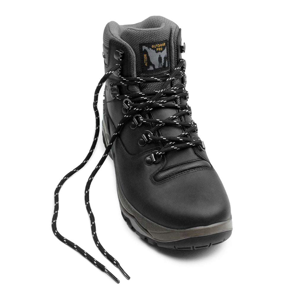 Minfot Trex Vandringskängor Unisex Vattentät TEX Läder Svart