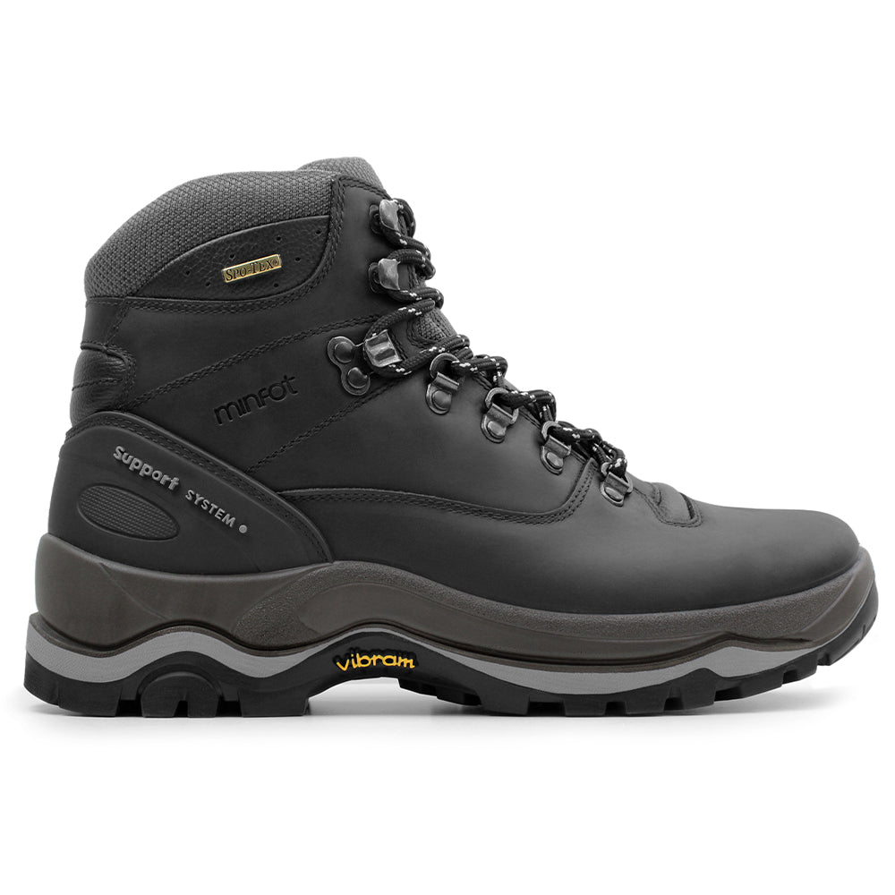 Minfot Trex Vandringskängor Unisex Vattentät TEX Läder Svart