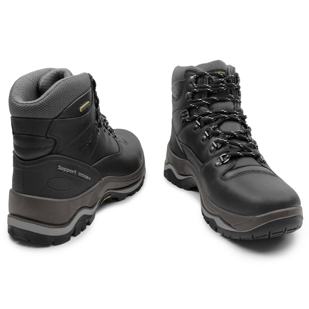 Minfot Trex Vandringskängor Unisex Vattentät TEX Läder Svart