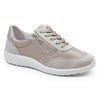 Minfot Way Sneaker Dam Bred Stretch Zip Beige